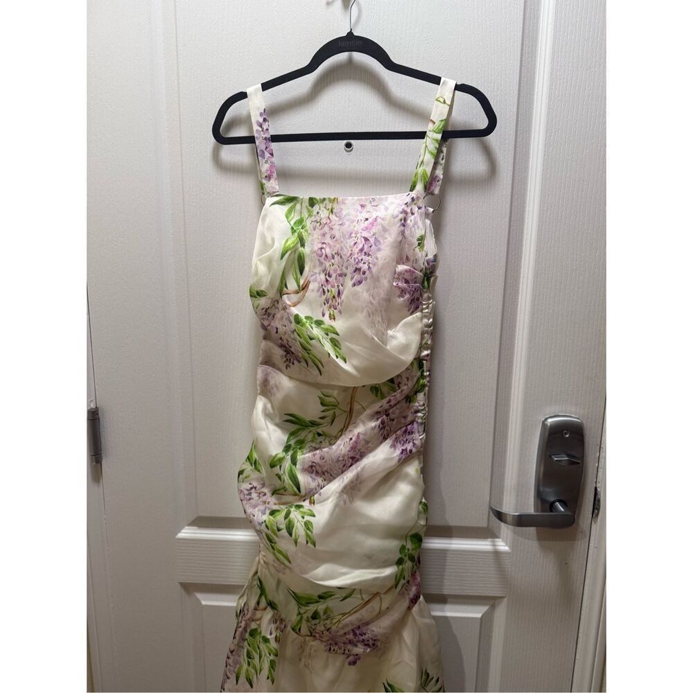 Sonya Moda Selena Resort Maxi Dress Wisteria print Wedding Guest size S NWT - Picture 4 of 6